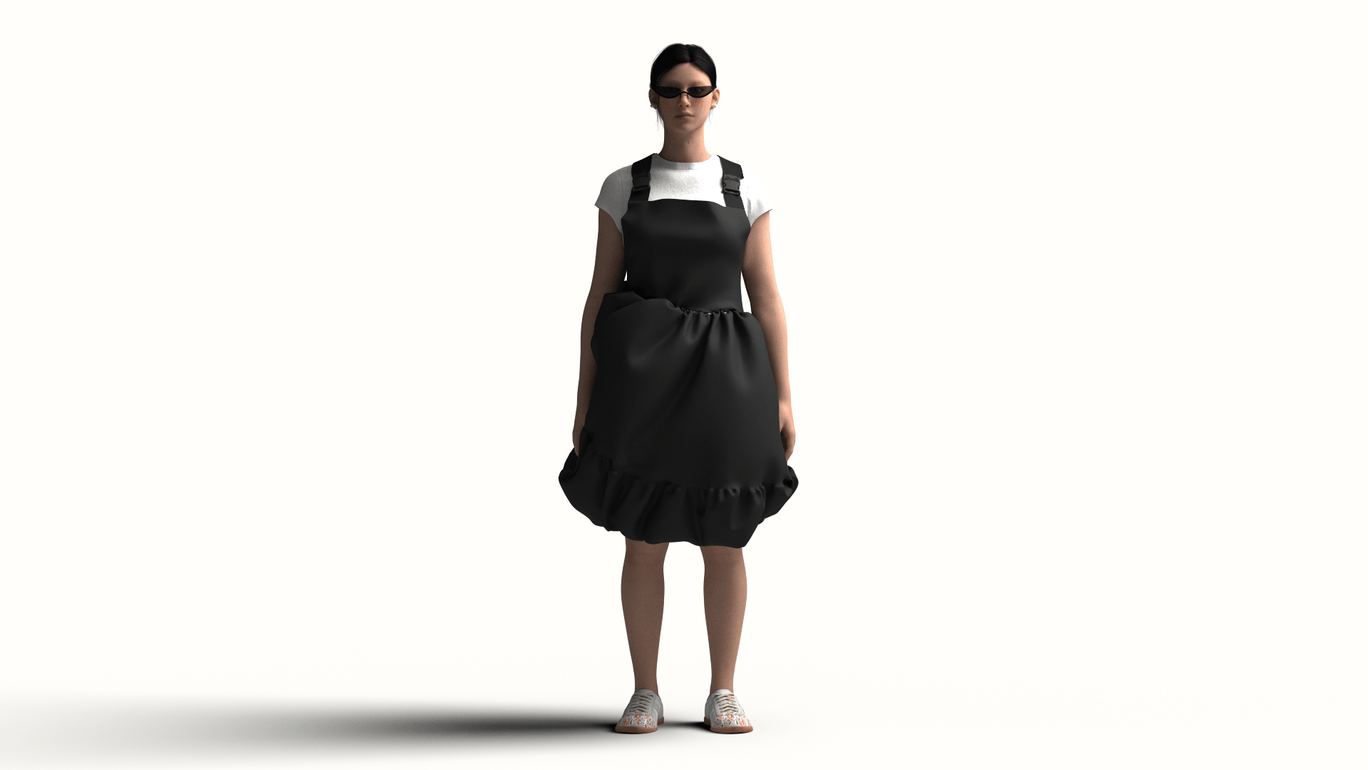 Digital rendering of the reconstructed NASCAR overall dress