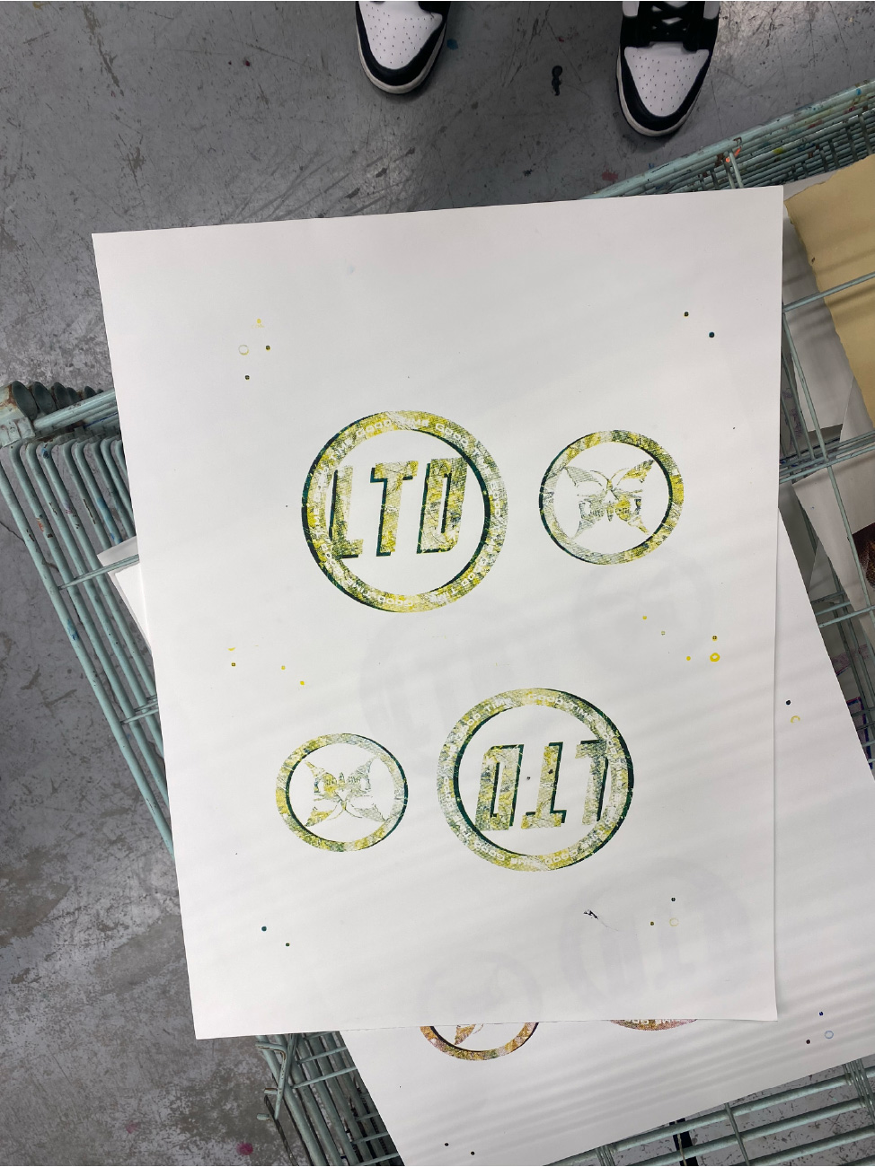 CMYK marked-registration print four