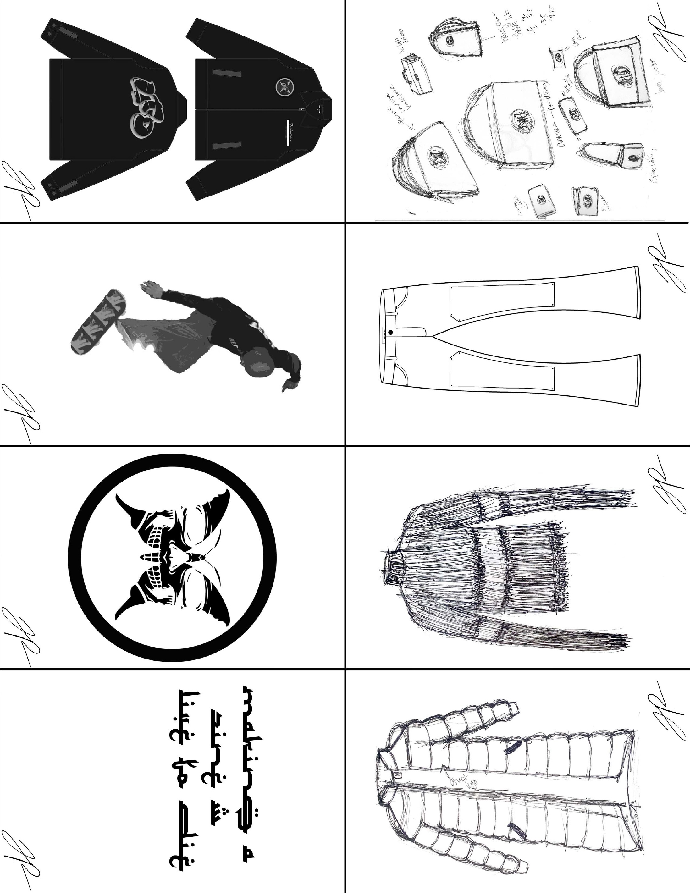 Fashion zine layout