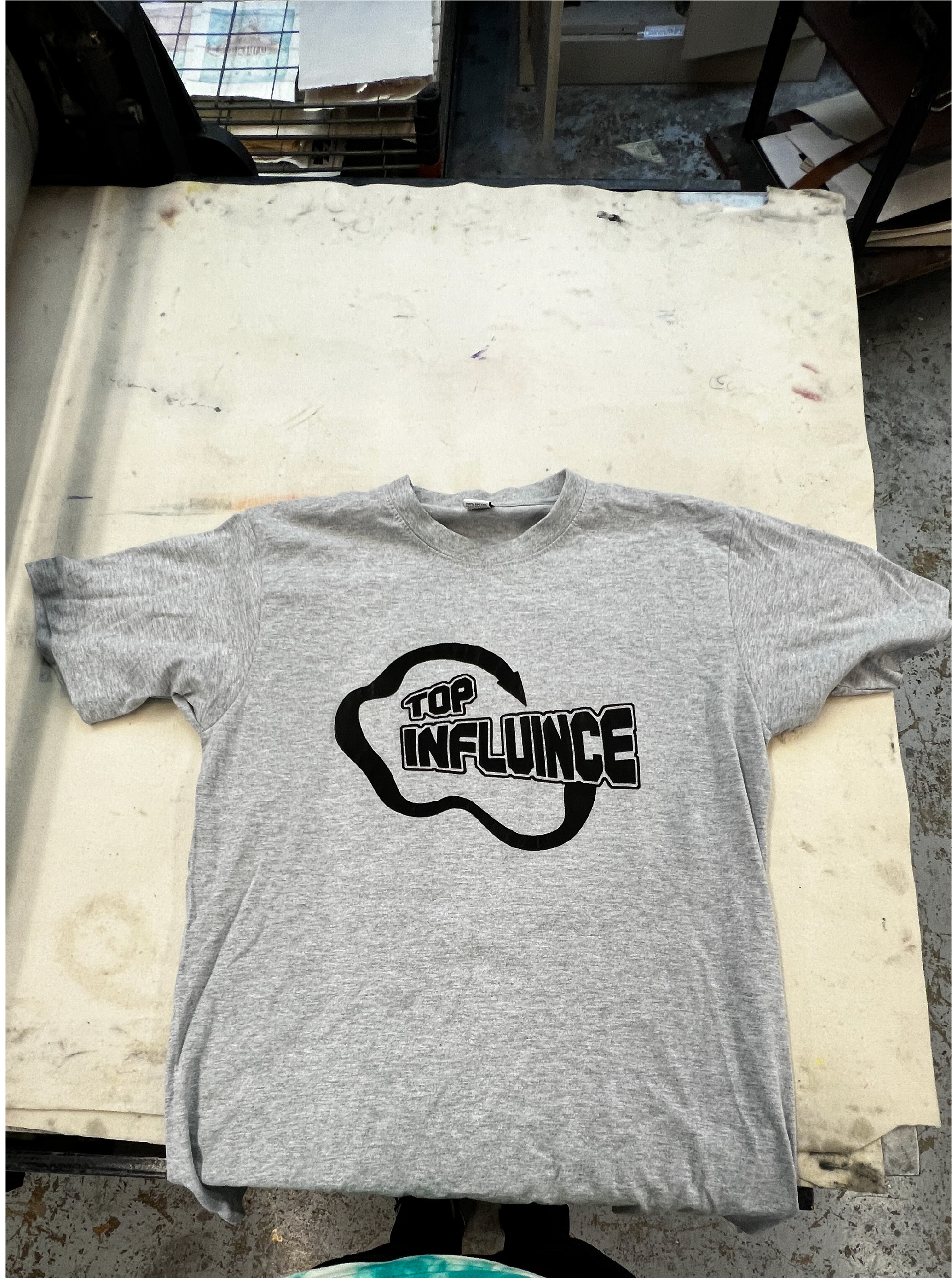 Live to Die puff-print shirt