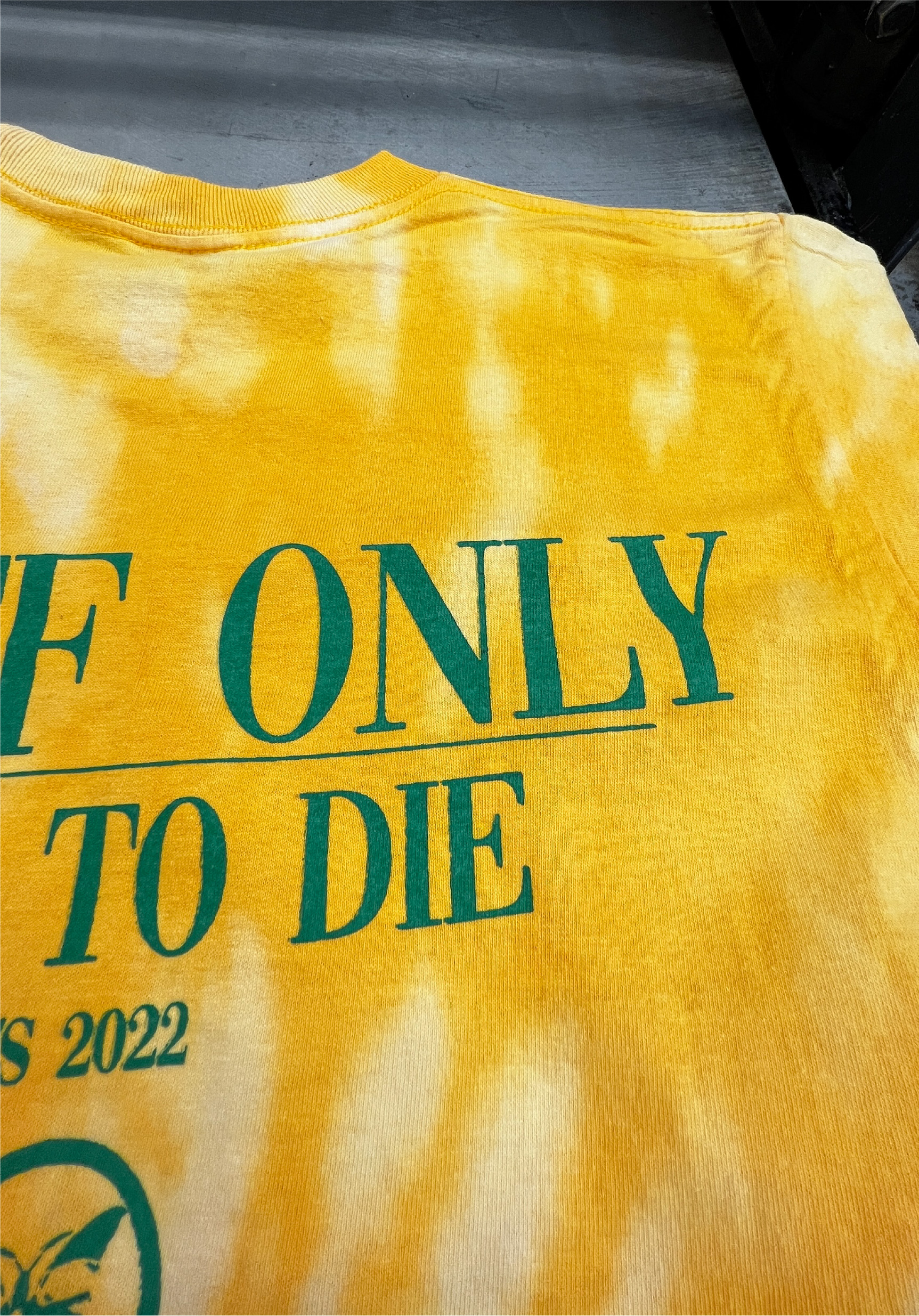 Yellow Live to Die production print