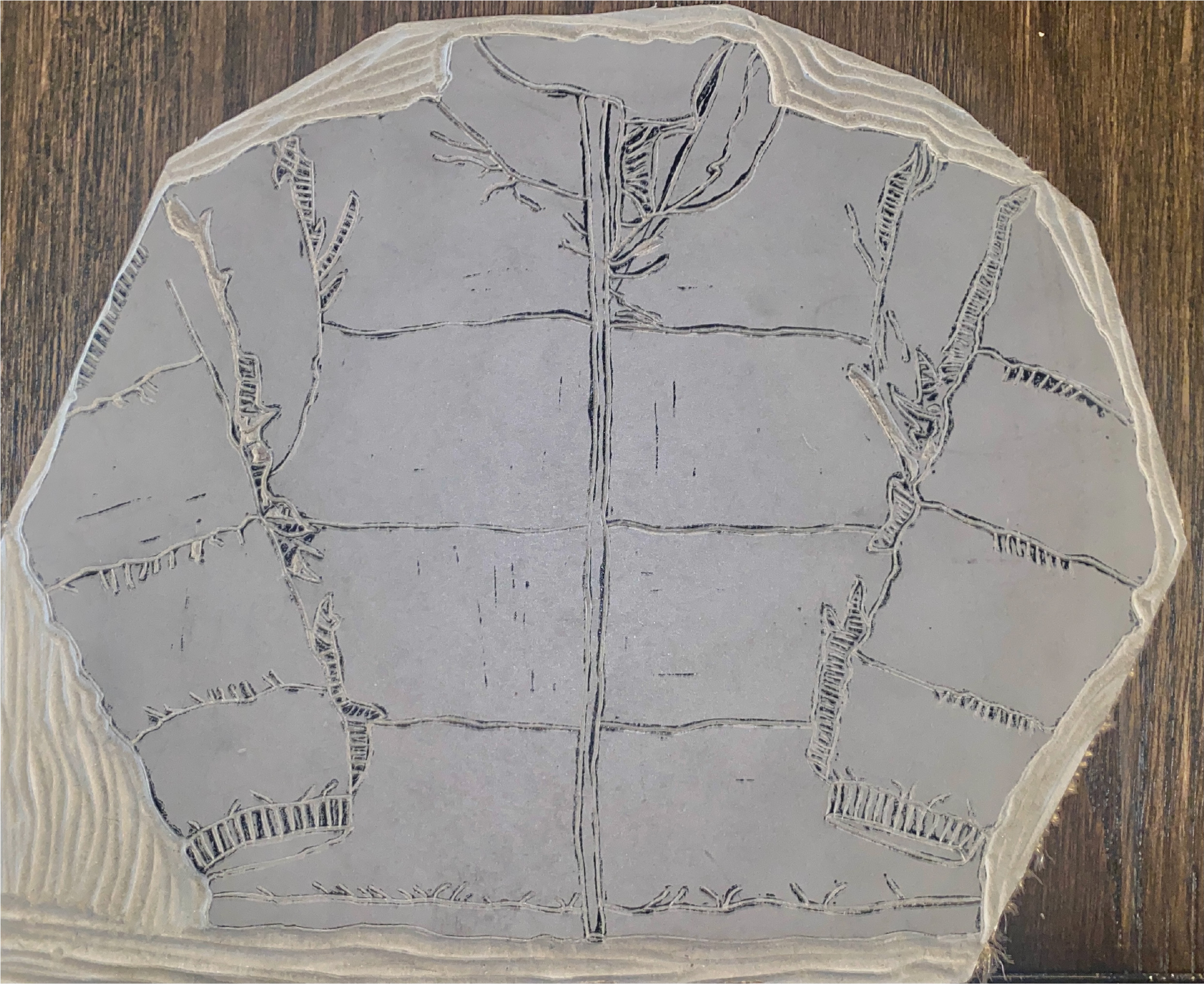 Prepared linoleum jacket plate